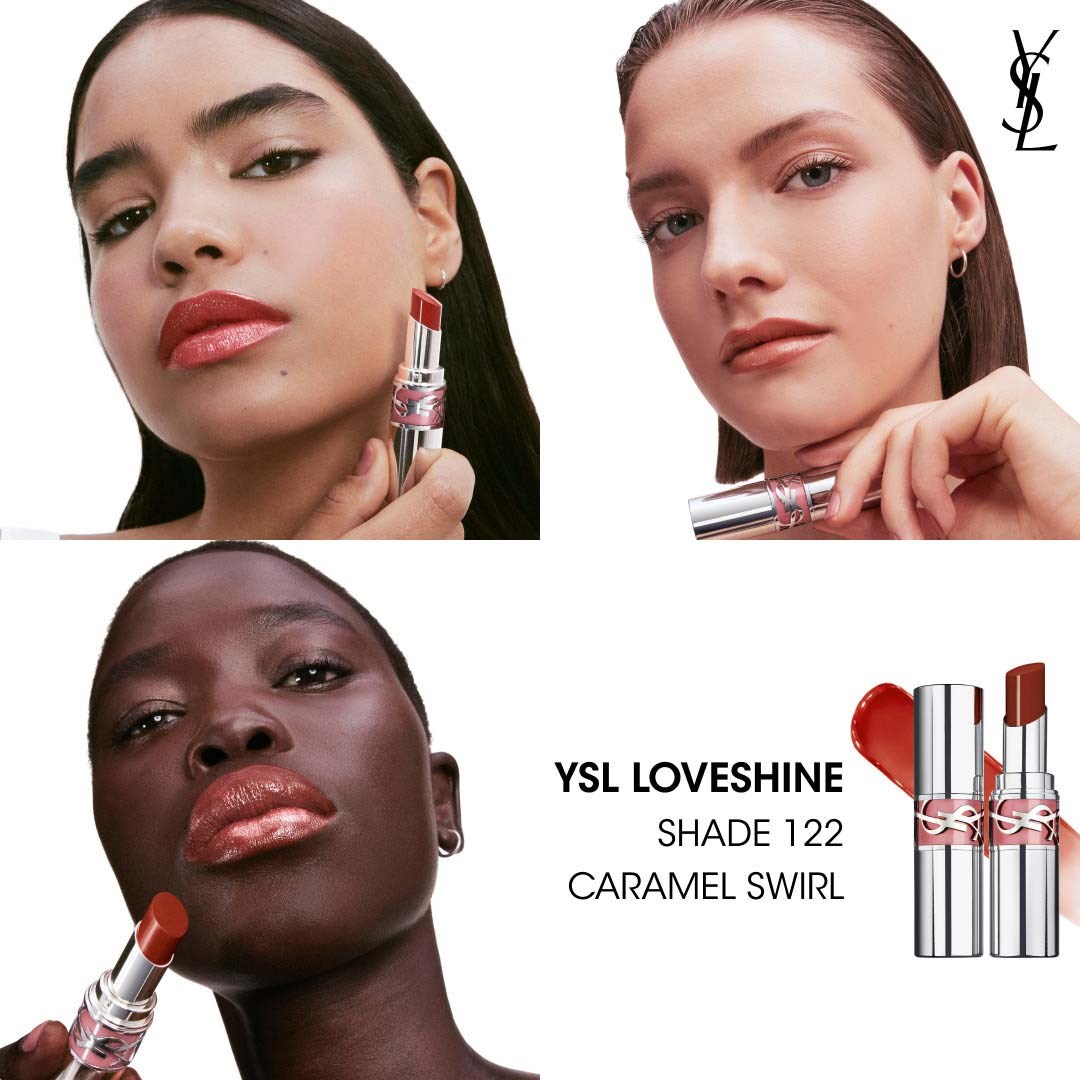 Yves Saint Laurent YSL Loveshine Wet Shine Lipstick 122 Caramel Swirl (obrázok 9)