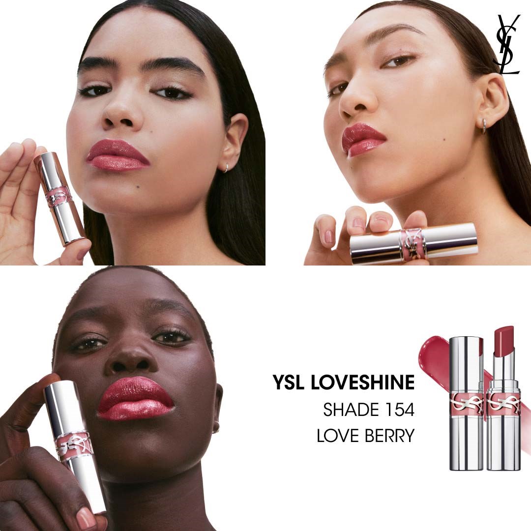 Yves Saint Laurent YSL Loveshine Wet Shine Lipstick 154 Love Berry (obrázok 9)