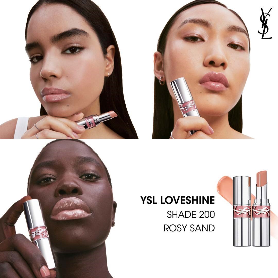 Yves Saint Laurent YSL Loveshine Wet Shine Lipstick 200 Rosy Sand (obrázok 9)