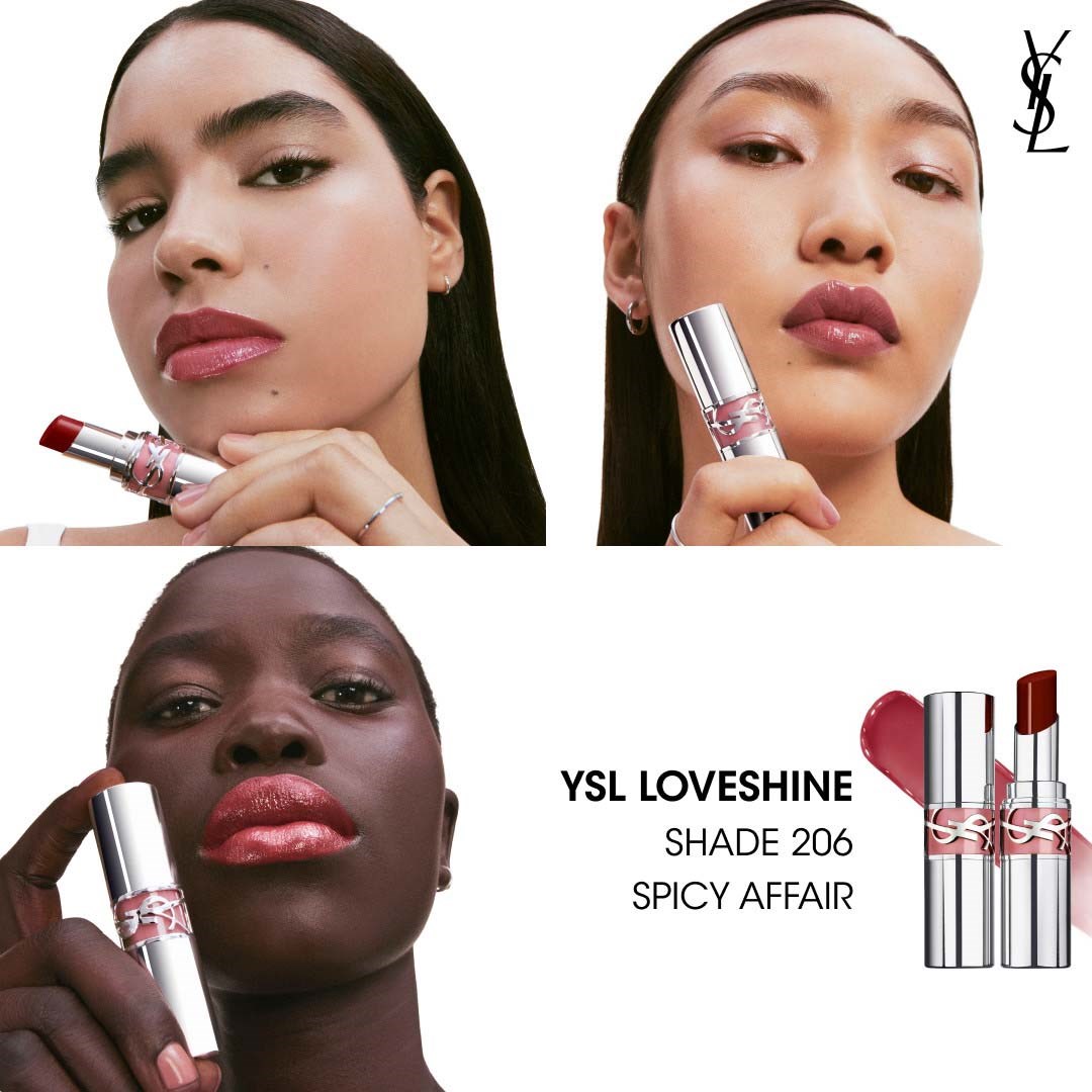 Yves Saint Laurent YSL Loveshine Wet Shine Lipstick 206 Spicy Affair (obrázok 9)