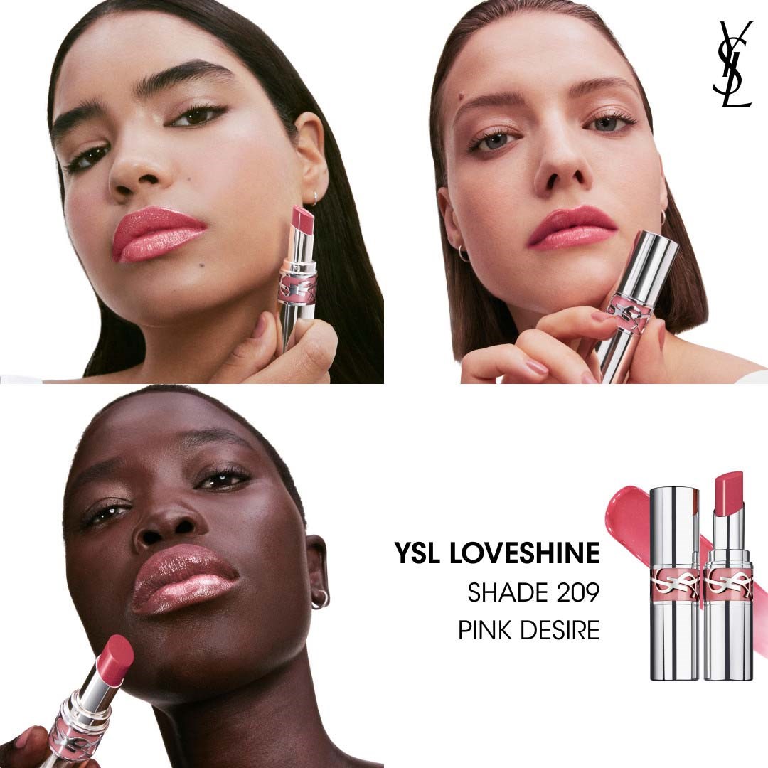 Yves Saint Laurent YSL Loveshine Wet Shine Lipstick 209 Pink Desire (obrázok 9)