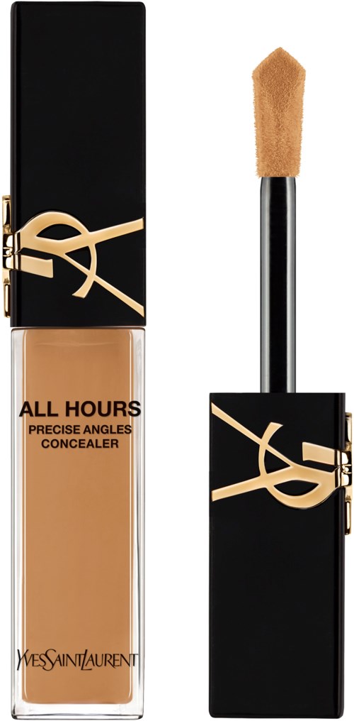 Abdeckstift in einer YSL Yves Saint Laurent Flasche mit schwarzem Deckel und Goldlogo, Applikatorpinsel enthalten.