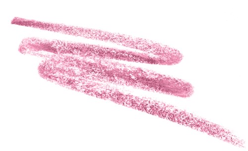 Fyra rosa läppstiftsmärken på en vit bakgrund, bildar ett läppstiftkysstecken.