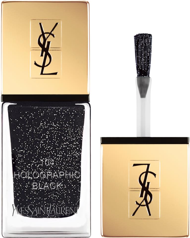 Yves Saint Laurent La Laque Couture 104 Holographic Black