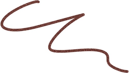 En brun, bølgete linje på hvit bakgrunn, muligens en signatur eller kunstnerisk strofe.