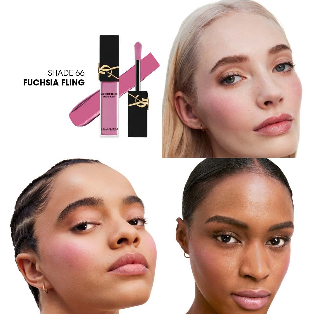 Yves Saint Laurent Make Me Blush Liquid Blush 66 Fuschia Fling (obrázok 9)