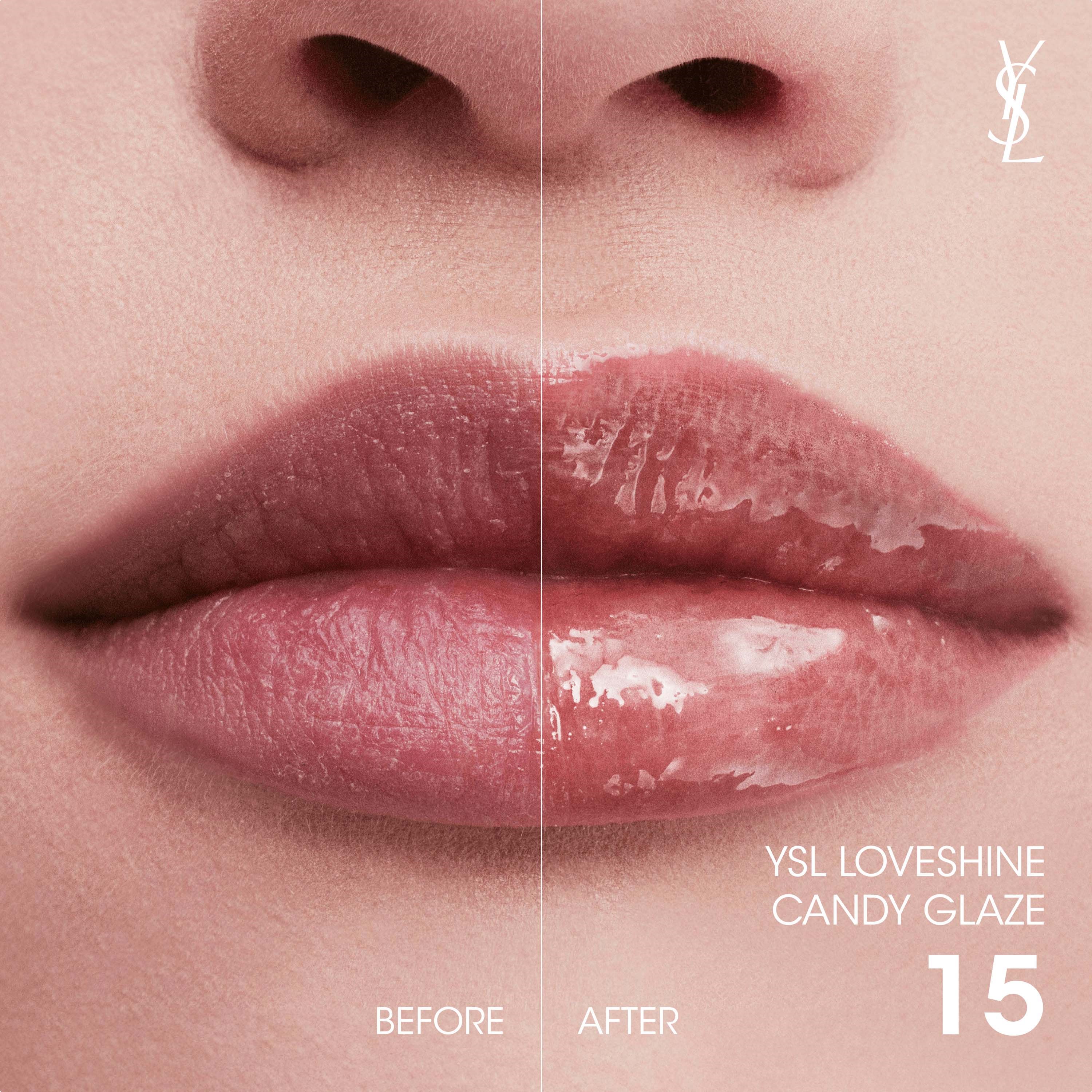 Yves Saint Laurent Candy Glaze Lip Gloss Stick 15 Showcasing Nude (obrázok 5)