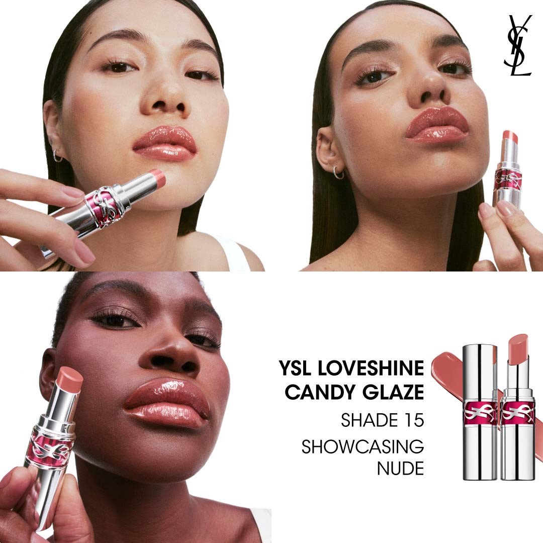 Yves Saint Laurent Candy Glaze Lip Gloss Stick 15 Showcasing Nude (obrázok 9)