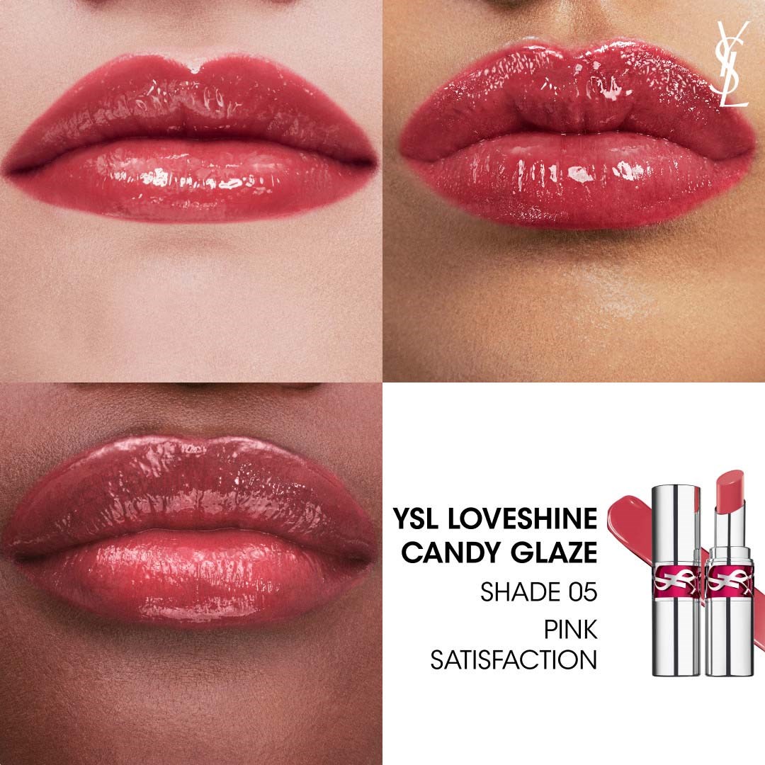 Yves Saint Laurent Candy Glaze Lip Gloss Stick 5 Pink Satisfaction (obrázok 6)