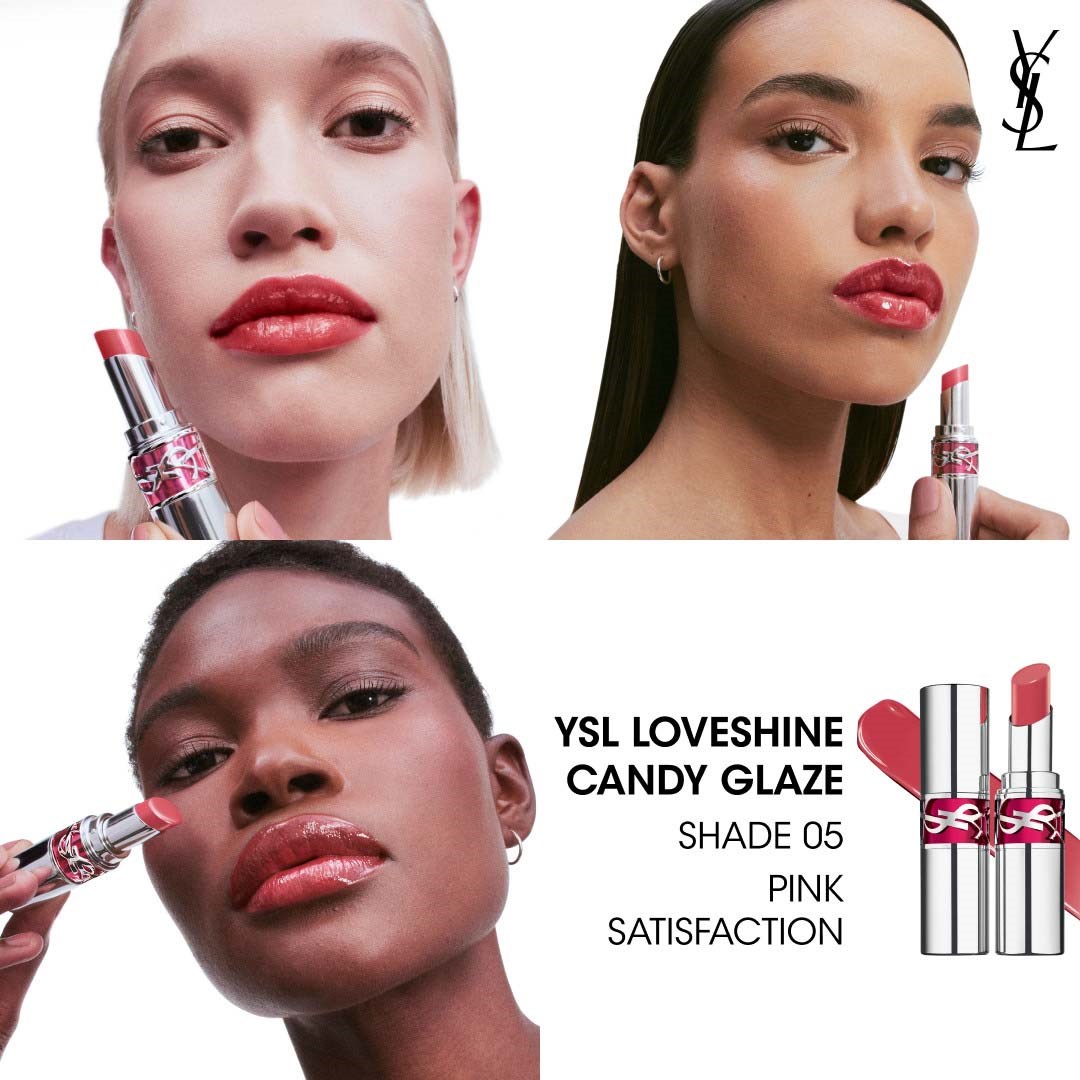 Yves Saint Laurent Candy Glaze Lip Gloss Stick 5 Pink Satisfaction (obrázok 9)