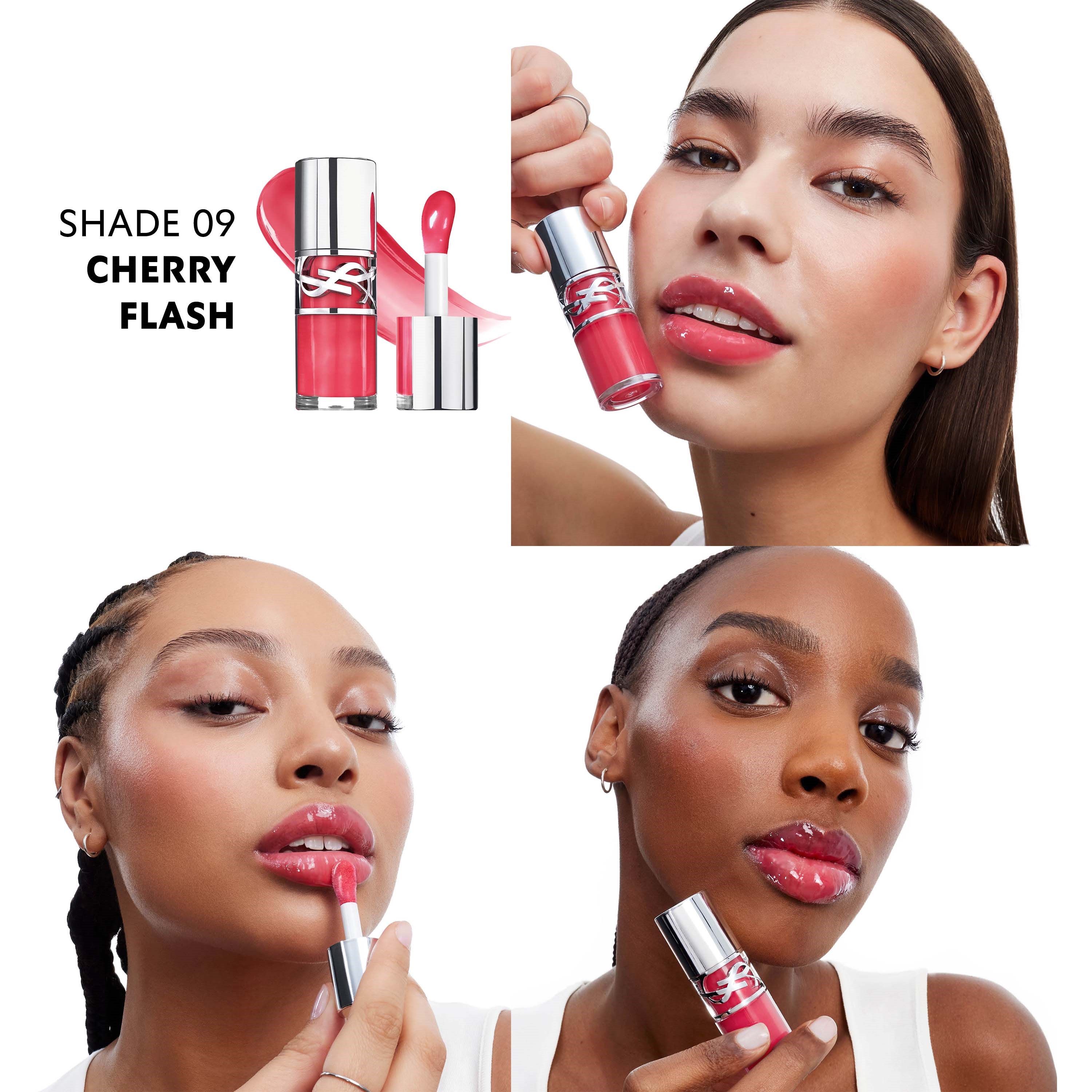 Yves Saint Laurent YSL Loveshine Plumping Lip Oil Gloss 9 Cherry Flash (obrázok 9)