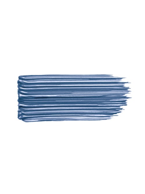 Blue smeared lines on white background, resembling a brush stroke or paint streak.