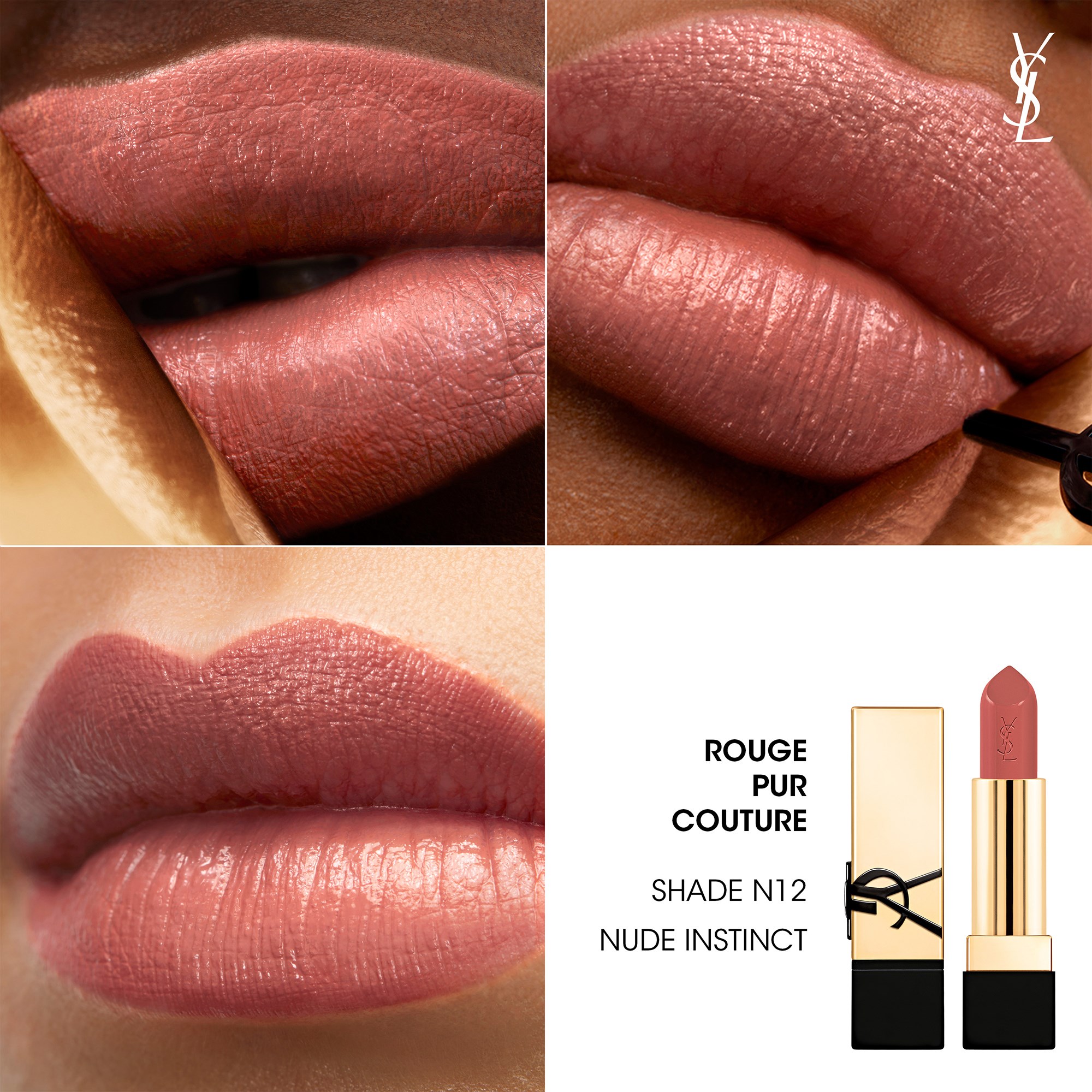 Yves Saint Laurent Rouge Pur Couture N12 Nude Instinct (obrázok 3)