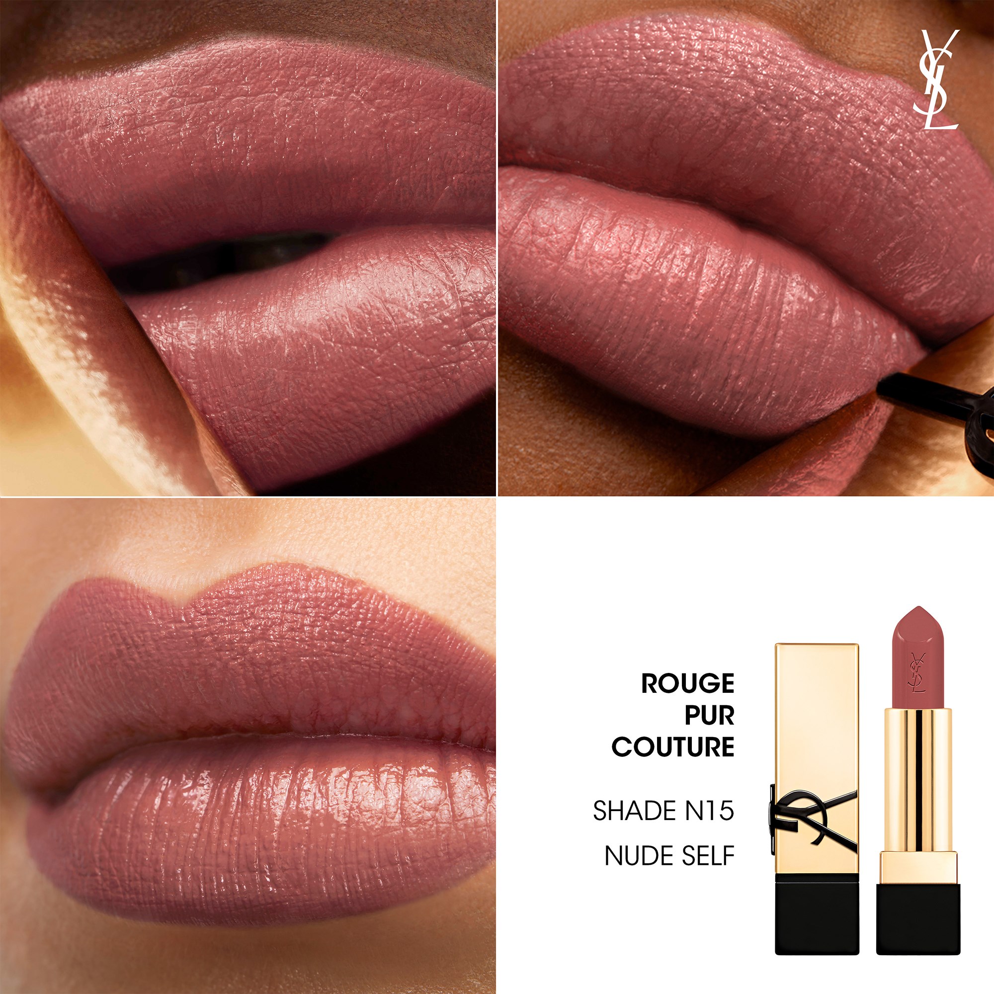 Yves Saint Laurent Rouge Pur Couture N15 Nude Self (obrázok 5)