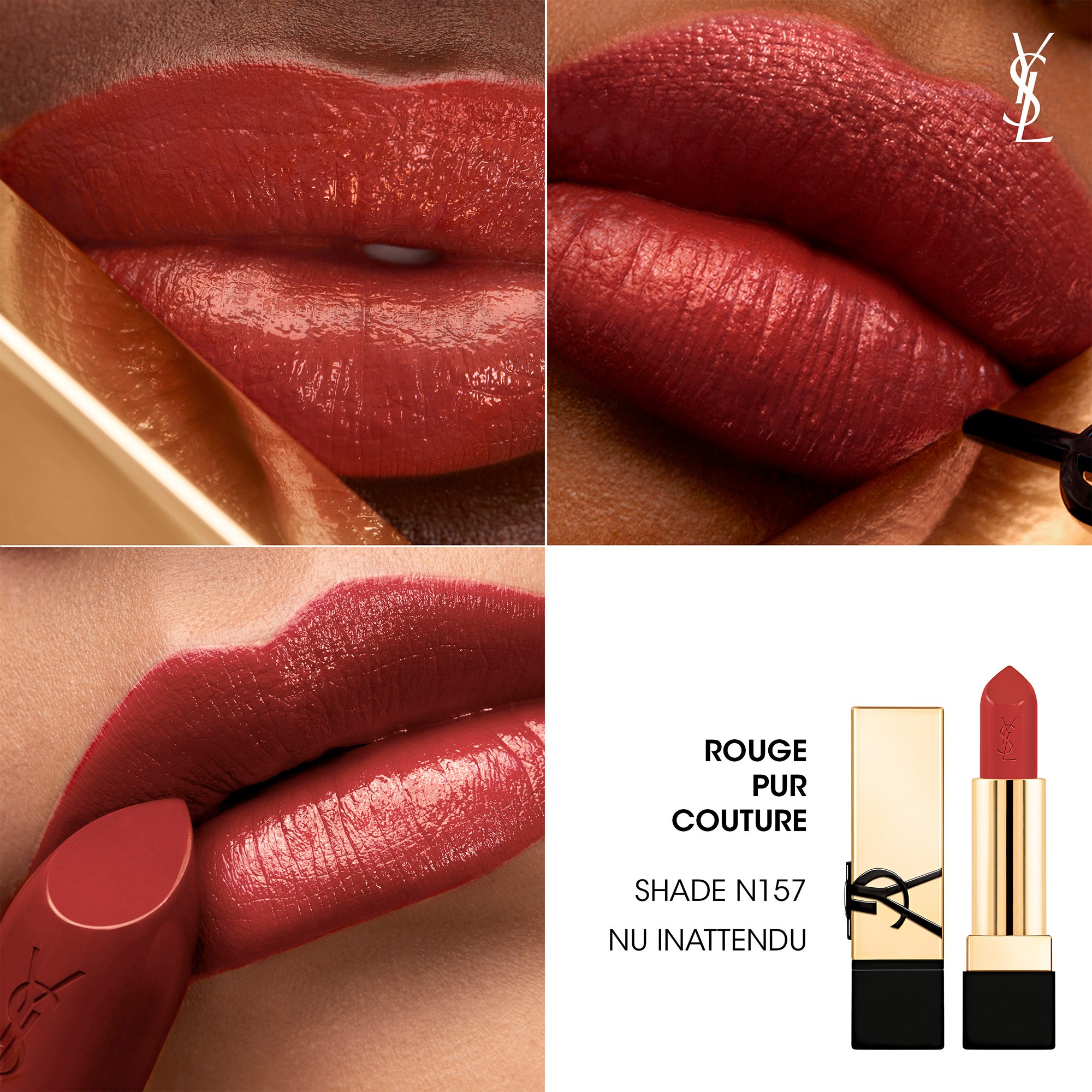 Yves Saint Laurent Rouge Pur Couture N157 Nu Inattendu (obrázok 3)