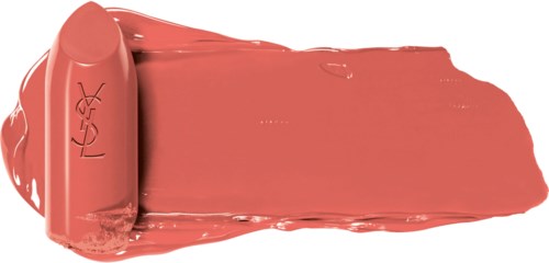Ein Lippenstift in Rosa, halb herausgedreht, zeigt einen Tupfer rosa Lippenstift.