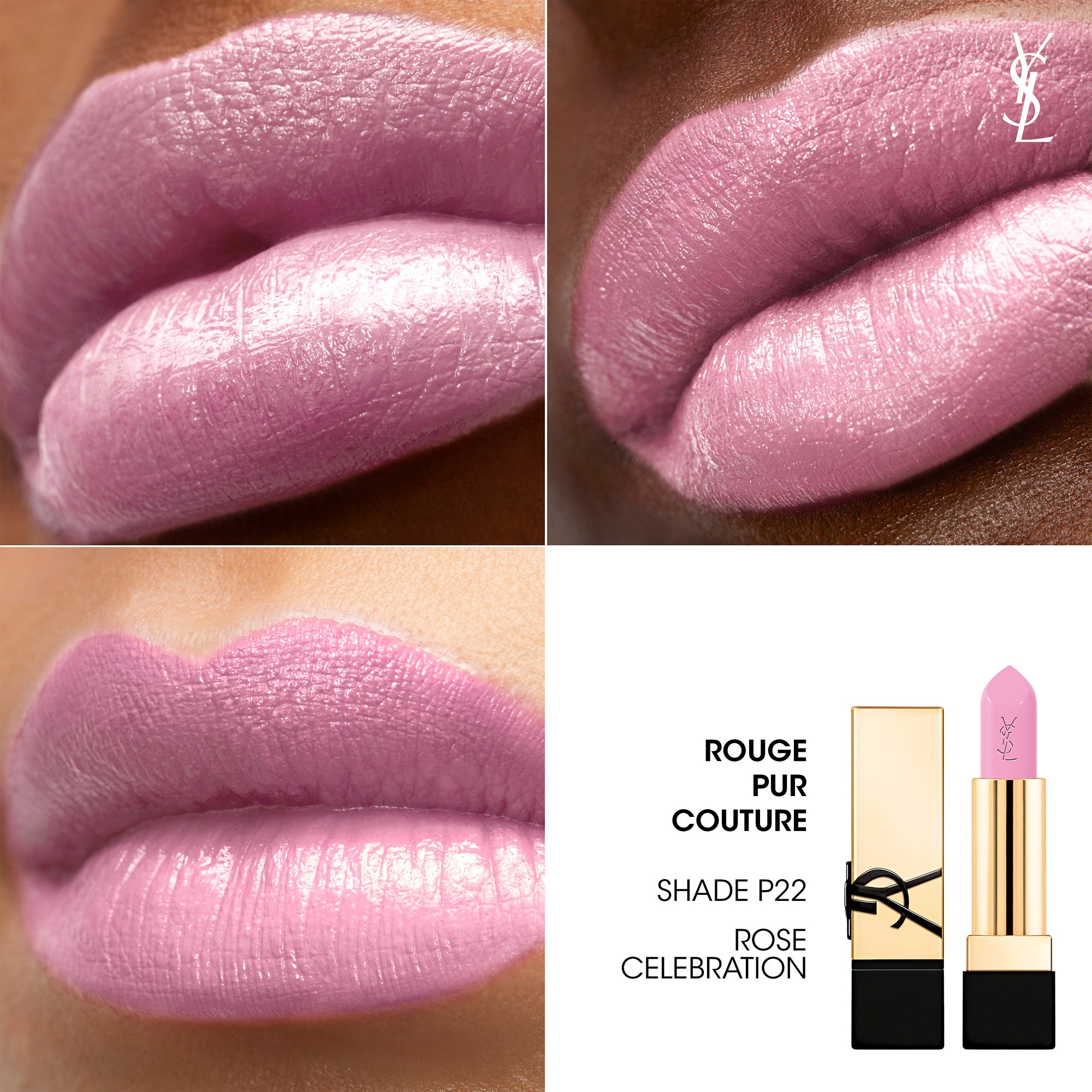 Yves Saint Laurent Rouge Pur Couture P22 Rose Celebration (obrázok 3)