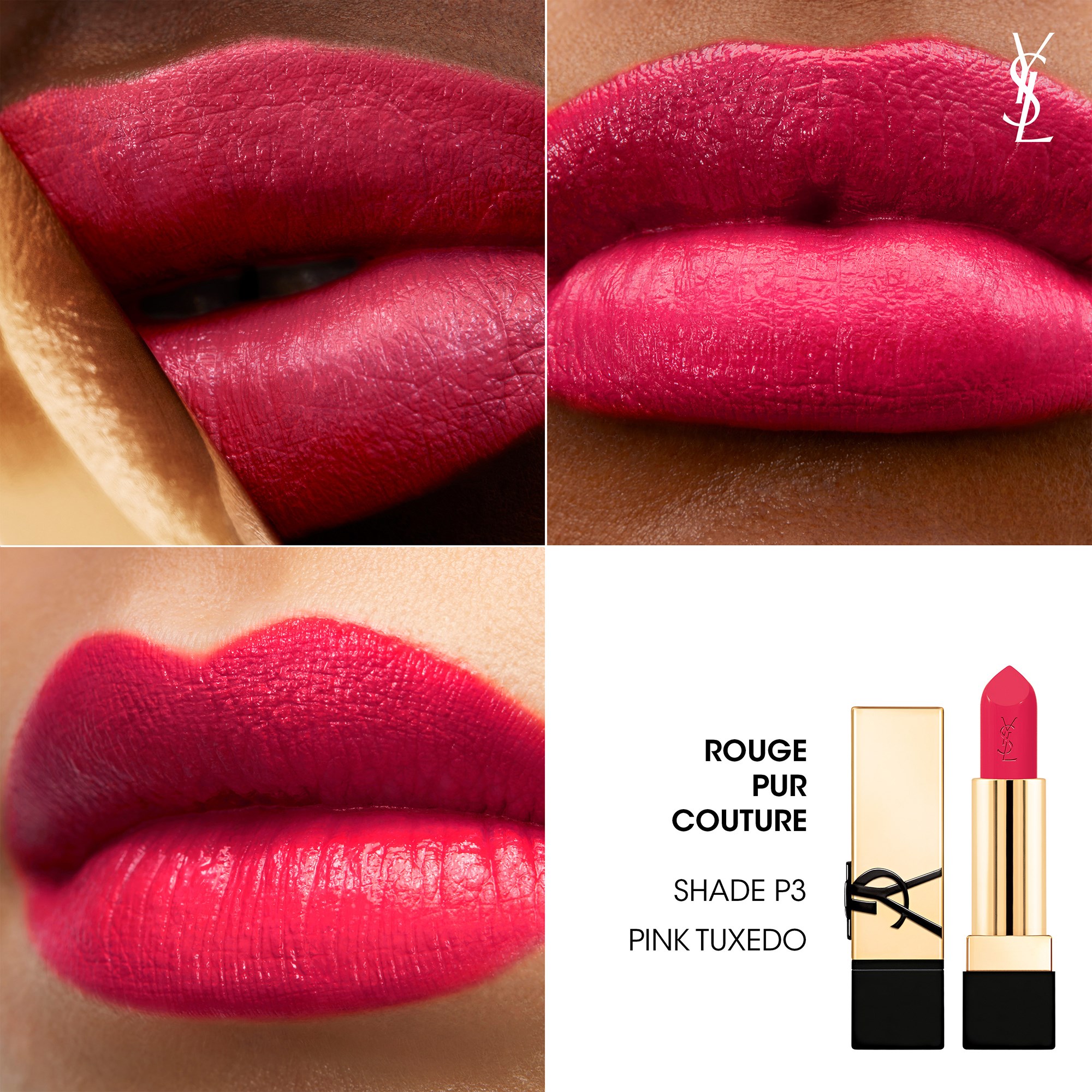 Yves Saint Laurent Rouge Pur Couture P3 Pink Tuxedo (obrázok 3)