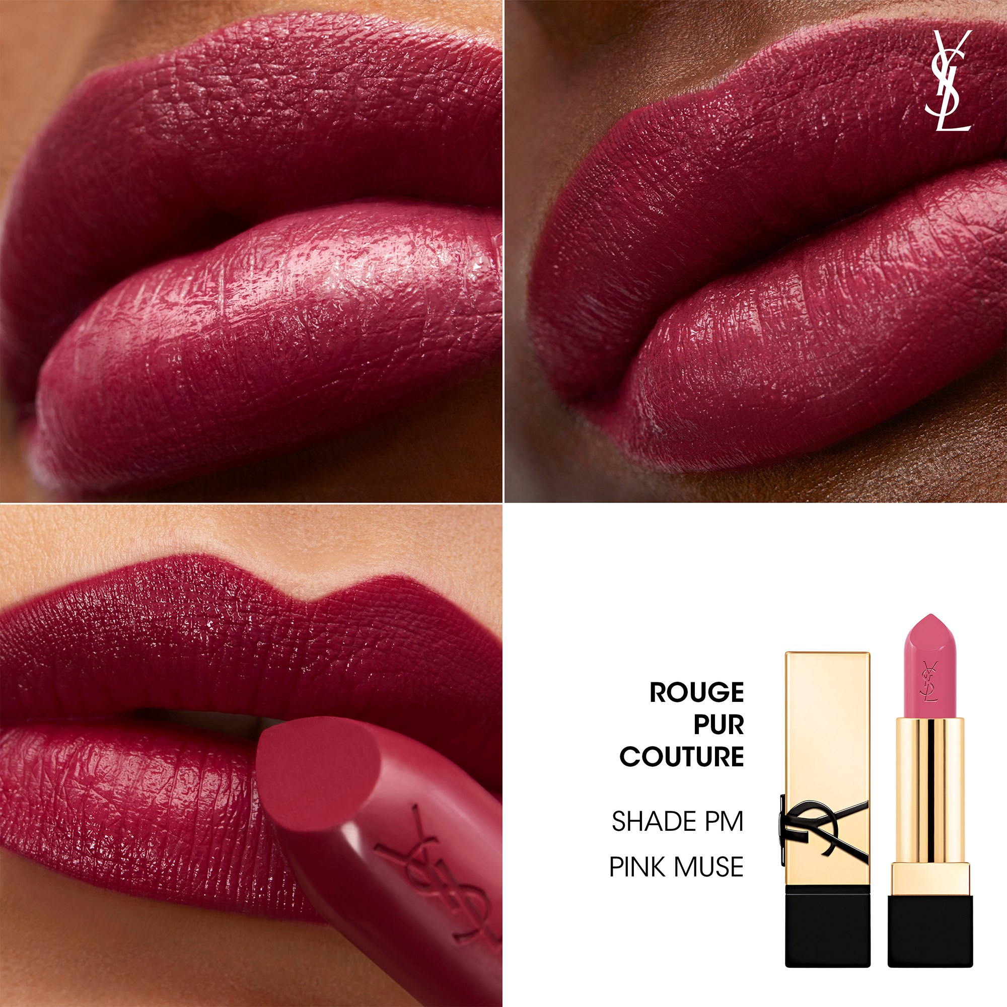 Yves Saint Laurent Rouge Pur Couture PM Pink Muse (obrázok 5)