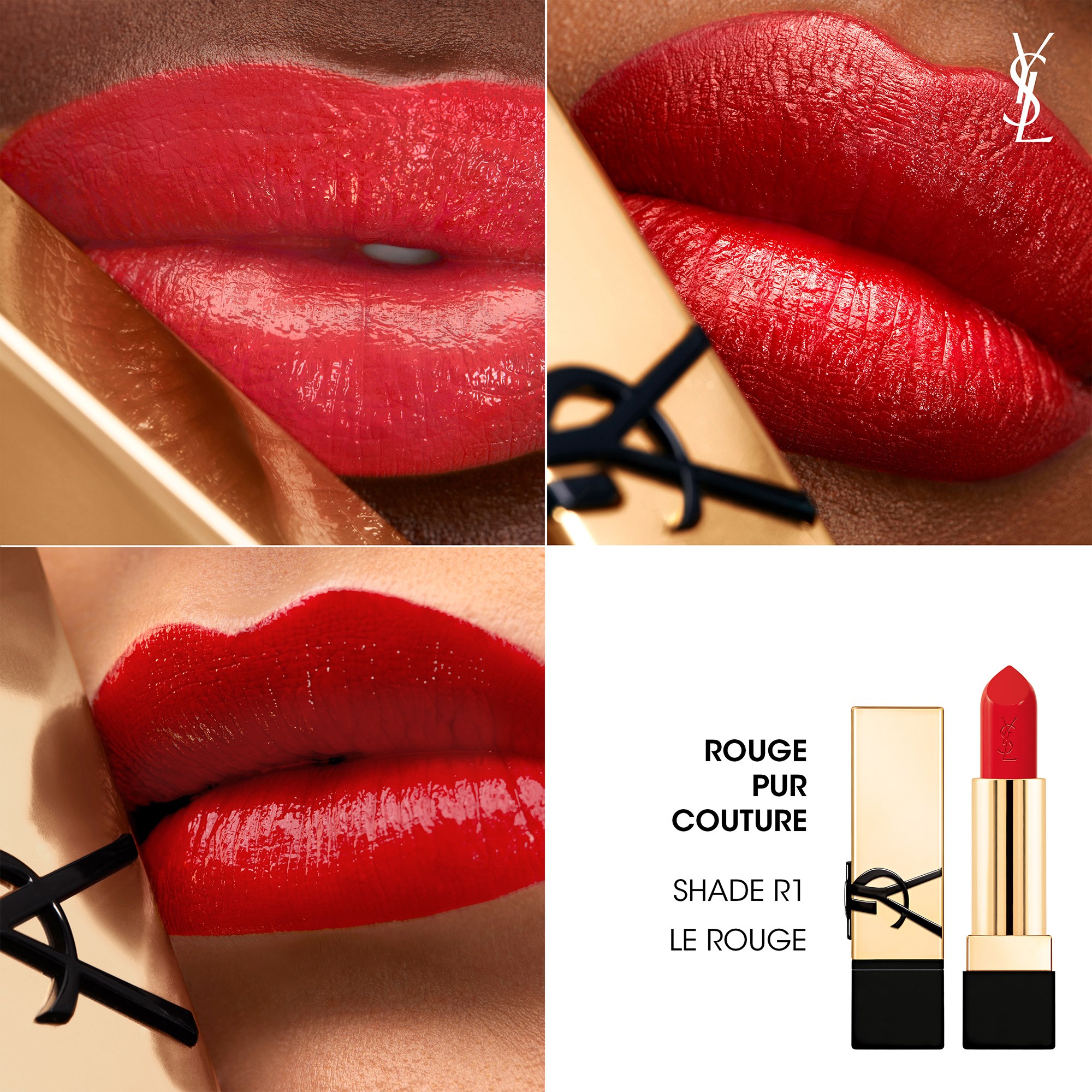Yves Saint Laurent Rouge Pur Couture R1 Le Rouge (obrázok 3)