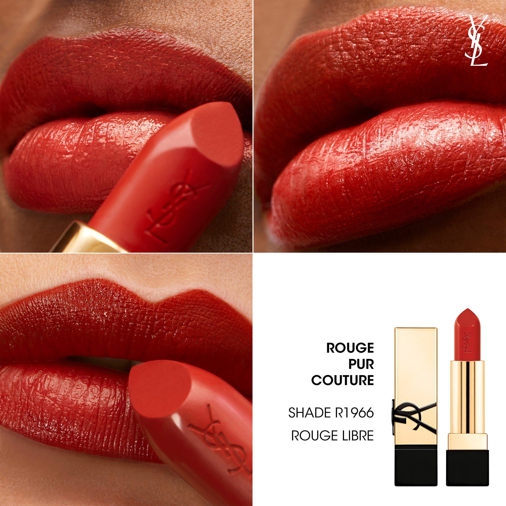 Yves Saint Laurent Rouge Pur Couture R1966 Rouge Libre (obrázok 3)