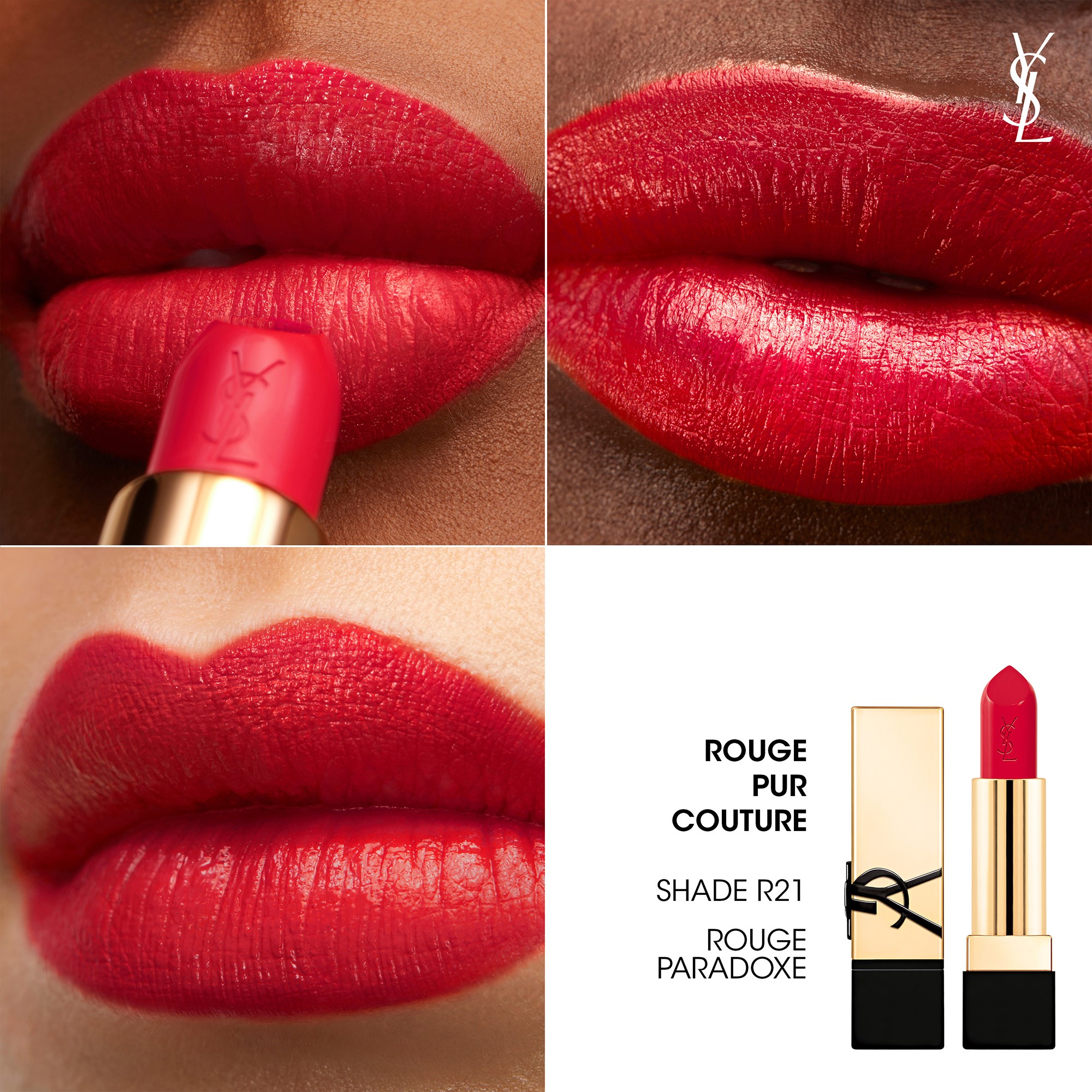 Yves Saint Laurent Rouge Pur Couture R21 Rouge Paradoxe (obrázok 3)