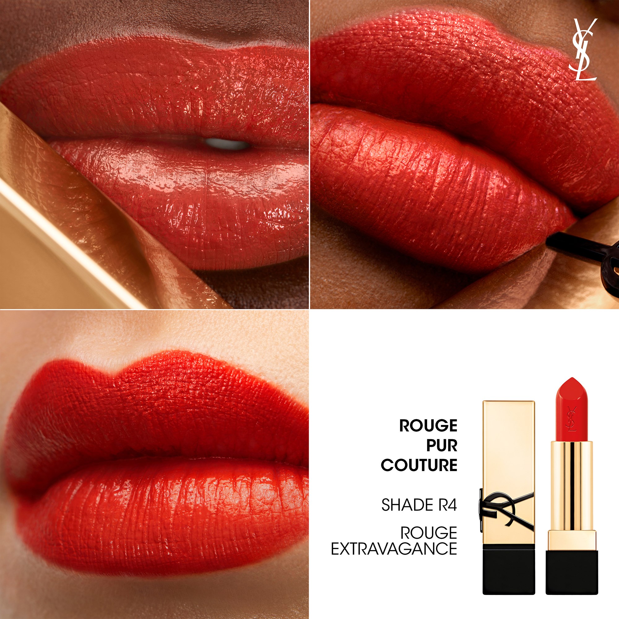 Yves Saint Laurent Rouge Pur Couture R4 Rouge Extravagance (obrázok 3)