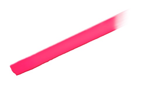 Een roze streep met een verloop van donker naar licht op een witte achtergrond.