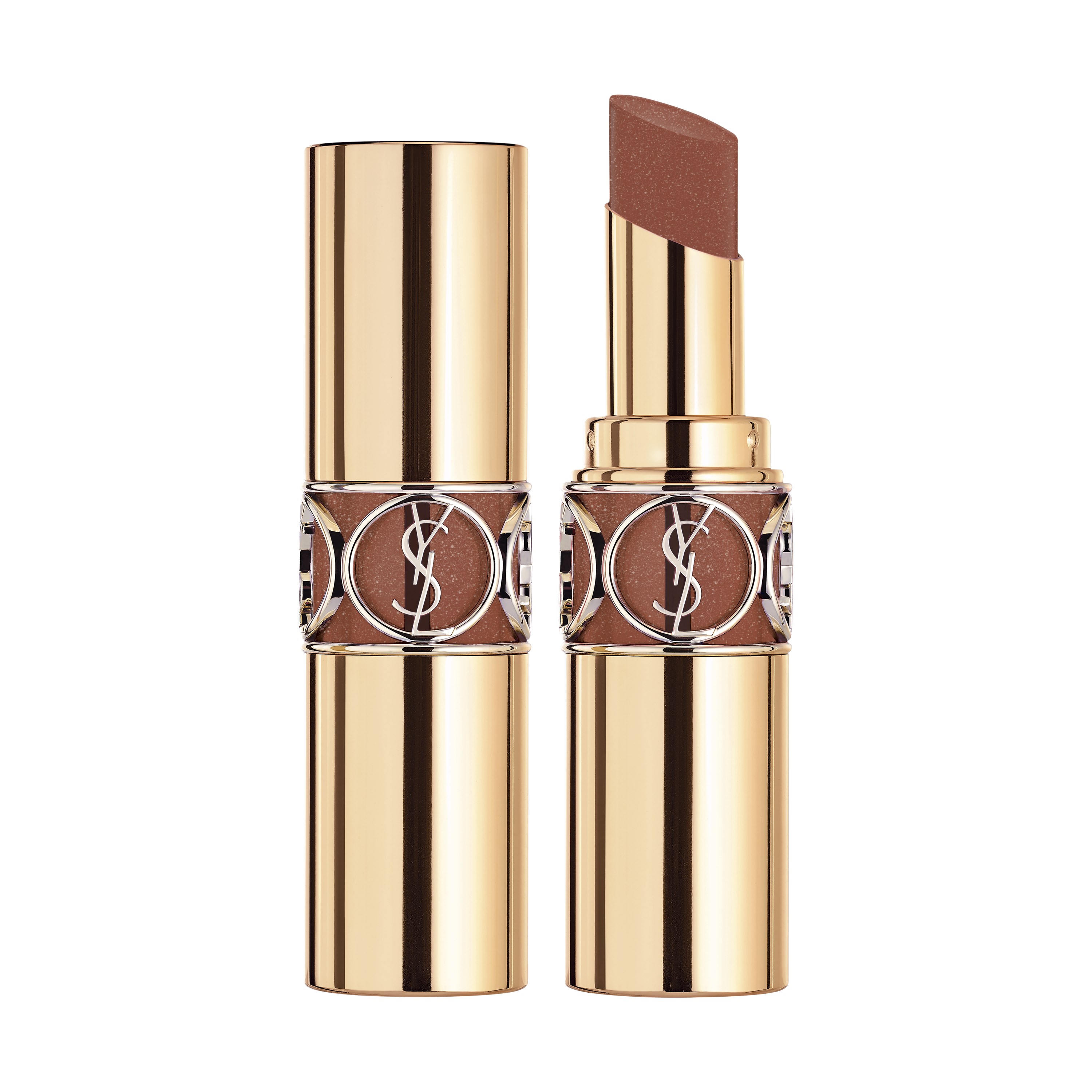 Yves Saint Laurent Rouge Volupte Shine Lipstick 121 Beige Satin