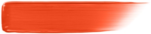 A thick red-orange brush stroke on a black background.