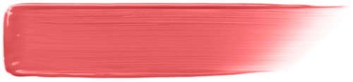A red brushstroke on a white background, thicker on the left and thinner on the right end.
