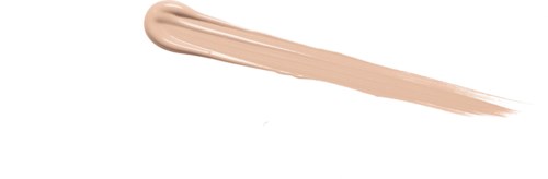 Ett beige kräm- eller foundationprov på vit bakgrund.
