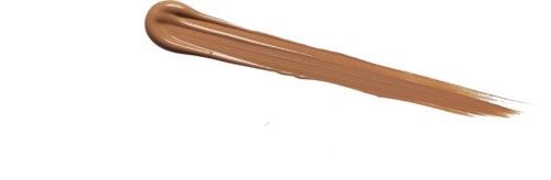 A stroke of light brown makeup or foundation cream on a white background.