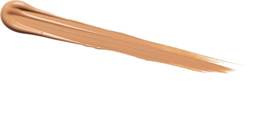En beige eller hudfarget stripe eller smøring, sannsynligvis av sminke eller krem, spredd over en overflate.
