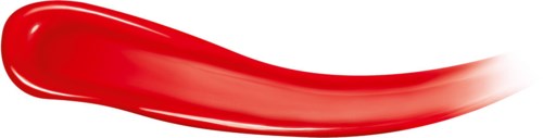 A red brush stroke below black and white background. Logo form, simple and smooth shape. It looks like a paint smear.