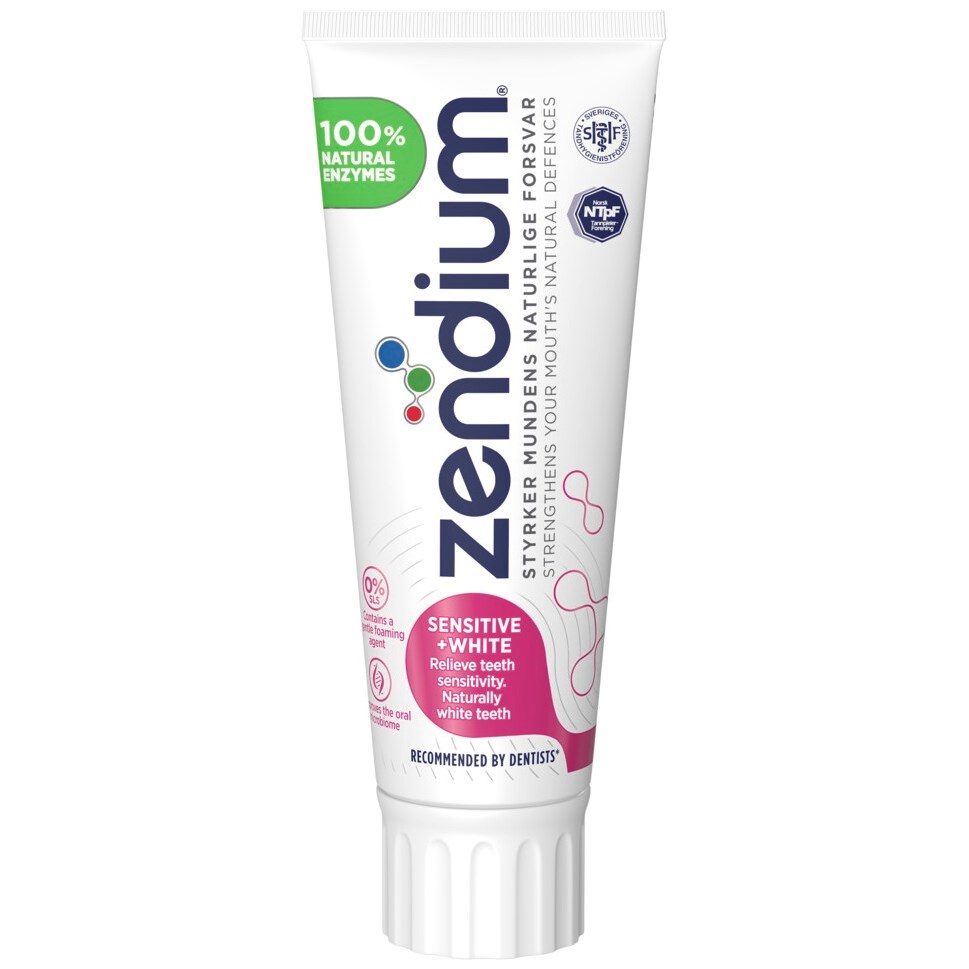 Läs mer om Zendium Sensitive + White Toothpaste 75 ml