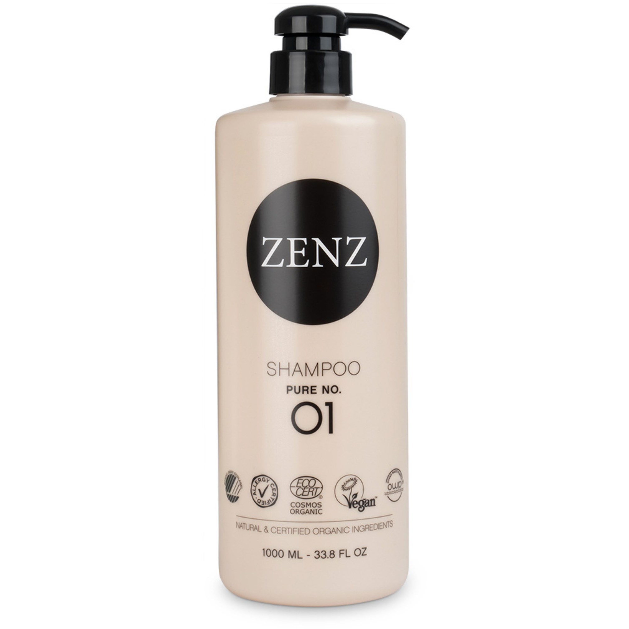 Zenz Organic Shampoo Pure No. 01 - Version 2.0, 1000ml.