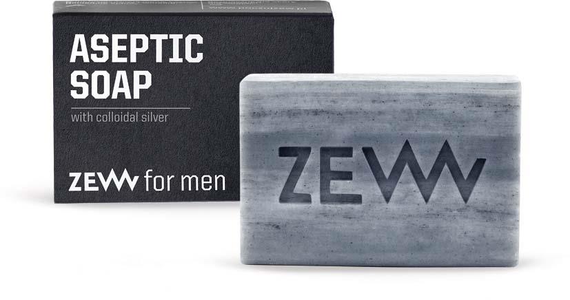 ZEW for Men Aseptic Soap With Colloidal Silver 85 ml