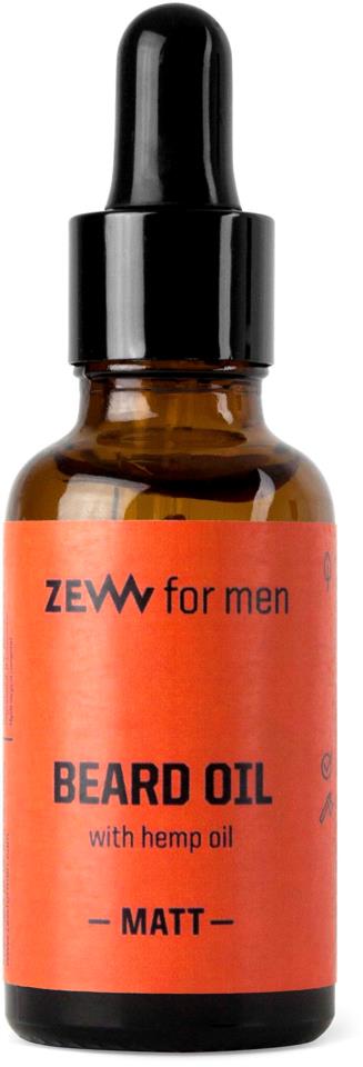 Zew for Men Beard Oil 30 ml with hemp oil matt	