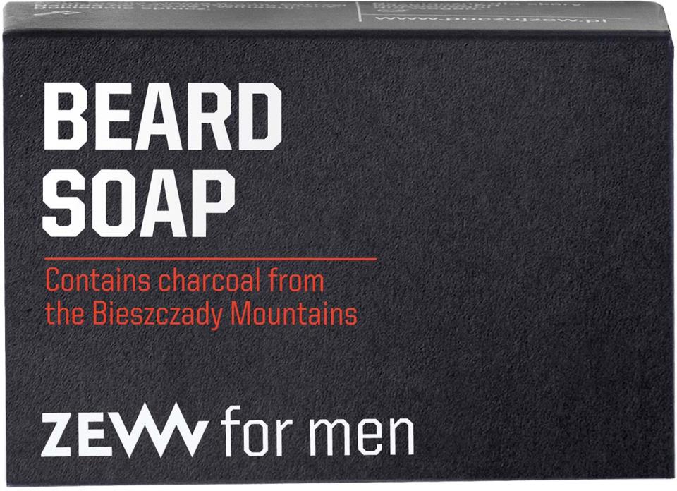 ZEW for Men Beard Soap With Charcoal 85 ml
