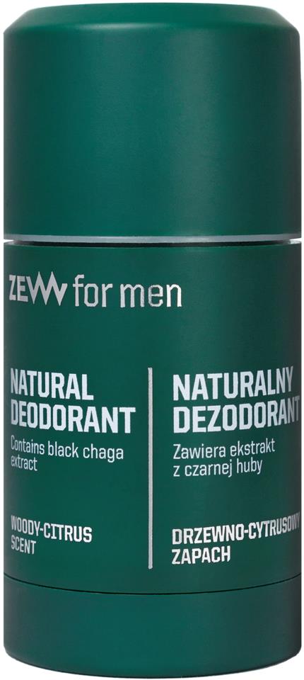 ZEW for Men Black Chaga Natural Deodorant 80ml