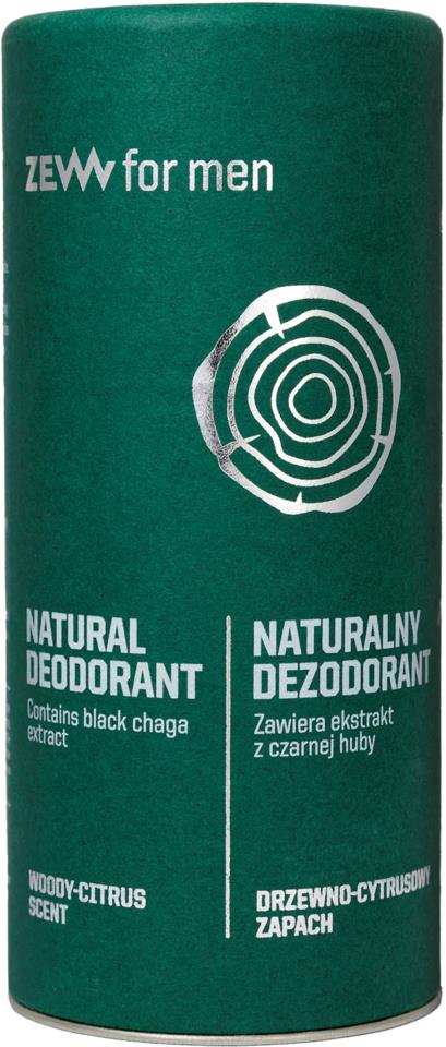 ZEW for Men Black Chaga Natural Deodorant 80ml