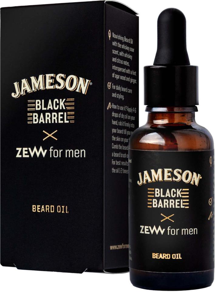 Zew for Men Jameson Beard Oil Black Barrel