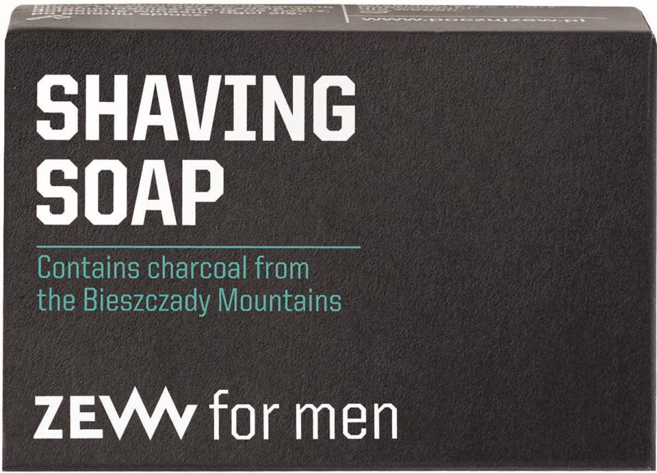 ZEW for Men Shaving Soap With Charcoal 85 ml