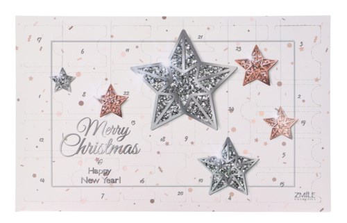 ZMILE COSMETICS Advent calendar Glowing Stars rose gold/silver
