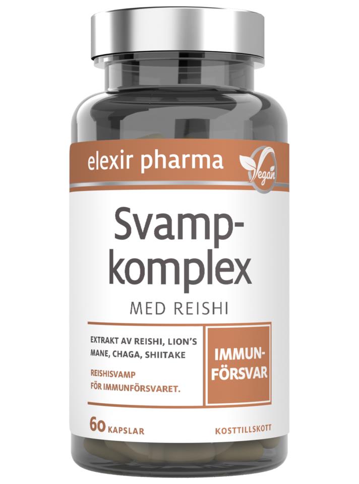 Elexir pharma Svampkomplex med Reishi, 60 kaps.