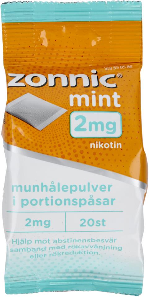 Zonnic Mint Munhålepulver 2 mg 20 st