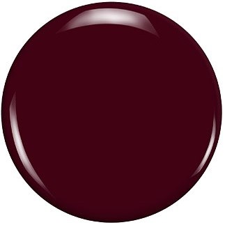 En mörk, glänsande, rund boll som liknar en polerad marmor eller glasboll.