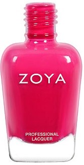 Ljusrosa nagellackflaska med märket ZOYA och orden Professional Lacquer.