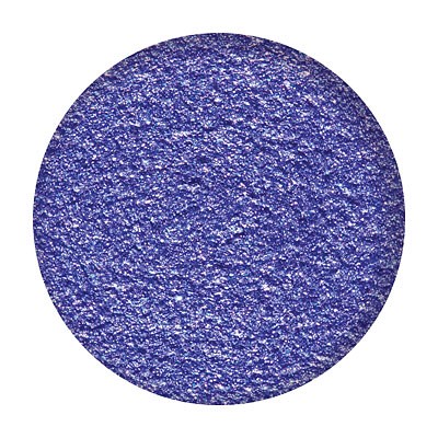 Eine runde, glänzende blaue glitzernde Oberfläche, die schimmernd und rau aussieht.